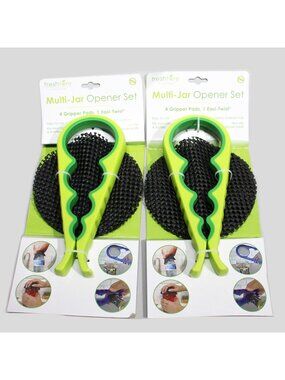 Fresh Air Multi-Jar Opener Set Lot of 2 Green